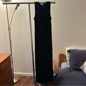 Maternity/nursing Elegant Black Maxi Dress by NOM